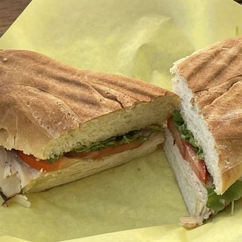 La Pergoletta Deli - Super fresh turkey panini with arugula, tomatoes and mustard - Delis Near Me - Los Angeles, California