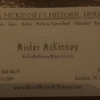 Mister McKinney's Lights Tours - Historical Tours Near Me - Houston, Texas