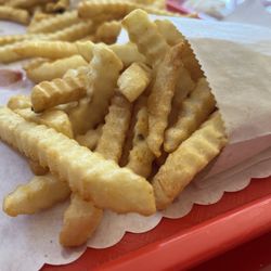 Sno-White Drive-In - Large fries, fresh and delicious.