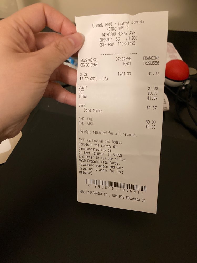 CANADA POST Updated July 2024 6200 McKay Avenue, Burnaby, British