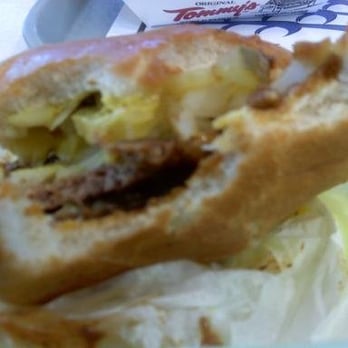 Original Tommy's - This big sloppy delicious burger fell apart. The only photo I could get. - Burgers Near Me - Barstow, California Original Tommy's - This big sloppy delicious burger fell apart. The only photo I could get. - Burgers Near Me - Barstow, California