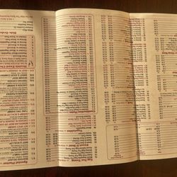 Kong Long - Menu