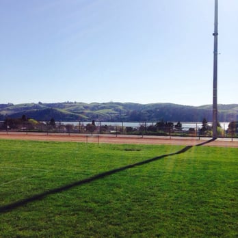 Benicia High School - Football field and track with view of the bay. - Middle Schools & High Schools Near Me - Benicia, California