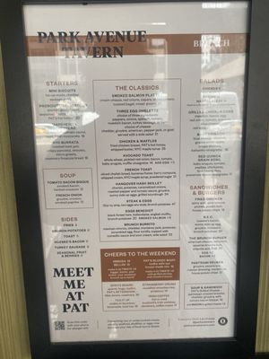 Menu photo 3 Park Avenue Tavern New York, NY