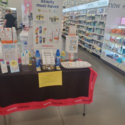 Walgreens - Mini beauty counter.