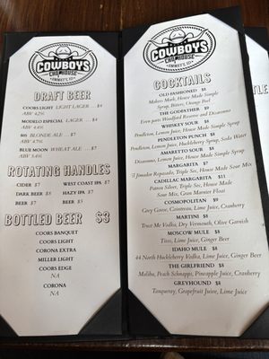 Menu photo 3 Cowboys Chophouse Emmett, ID Menu photo 3 Cowboys Chophouse Emmett, ID
