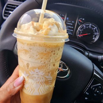 Starbucks - Caramel ribbon crunch Frappuccino with affagado shots.  Too good! - Coffee & Tea Near Me - Cincinnati, Ohio