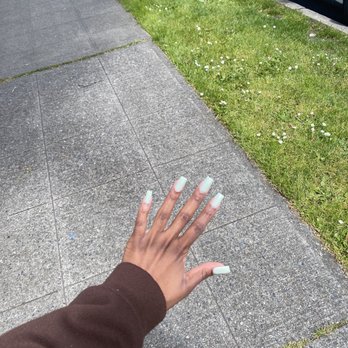 Pink Me Up Nails - Sage green - Nail Salons Near Me - Bellevue, Washington