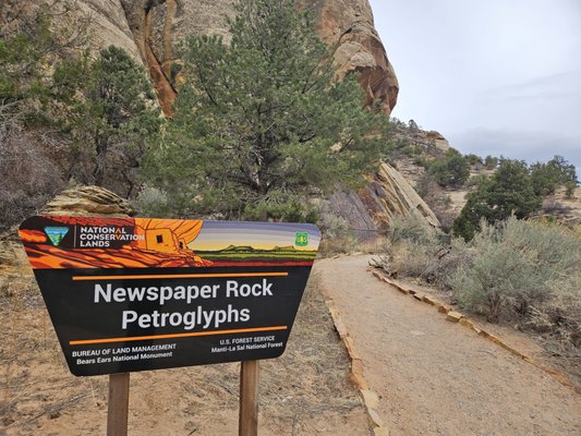 Newspaper Rock State Historical Monument by null