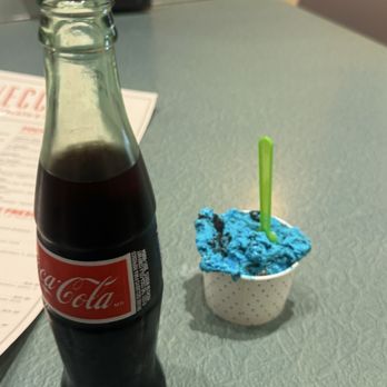 Vecchia Gelato and Cafe - Cookie Monster gelato and a Mexican Coke - Coffee & Tea Near Me - Hoover, Alabama Vecchia Gelato and Cafe - Cookie Monster gelato and a Mexican Coke - Coffee & Tea Near Me - Hoover, Alabama