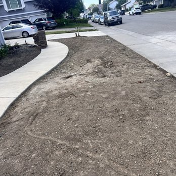 Gutierrez Landscaping - Front yard in progress - Landscaping Near Me