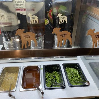Happy Lamb Hot Pot - Some of the sauce bar options - Hot Pot Near Me - Las Vegas, Nevada