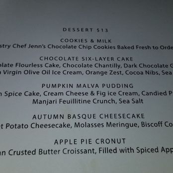 The Living Room - Dessert menu, warm pumpkin cake was delicious! - American Near Me - Charleston, South Carolina The Living Room - Dessert menu, warm pumpkin cake was delicious! - American Near Me - Charleston, South Carolina