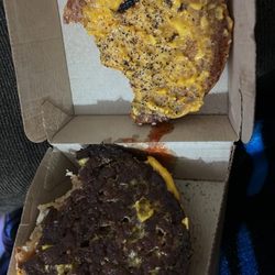 McDonald's - Burnt McDonald's Quarter Pounder with Cheese