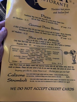 Menu photo 7 Luna Ristorante Venice, FL