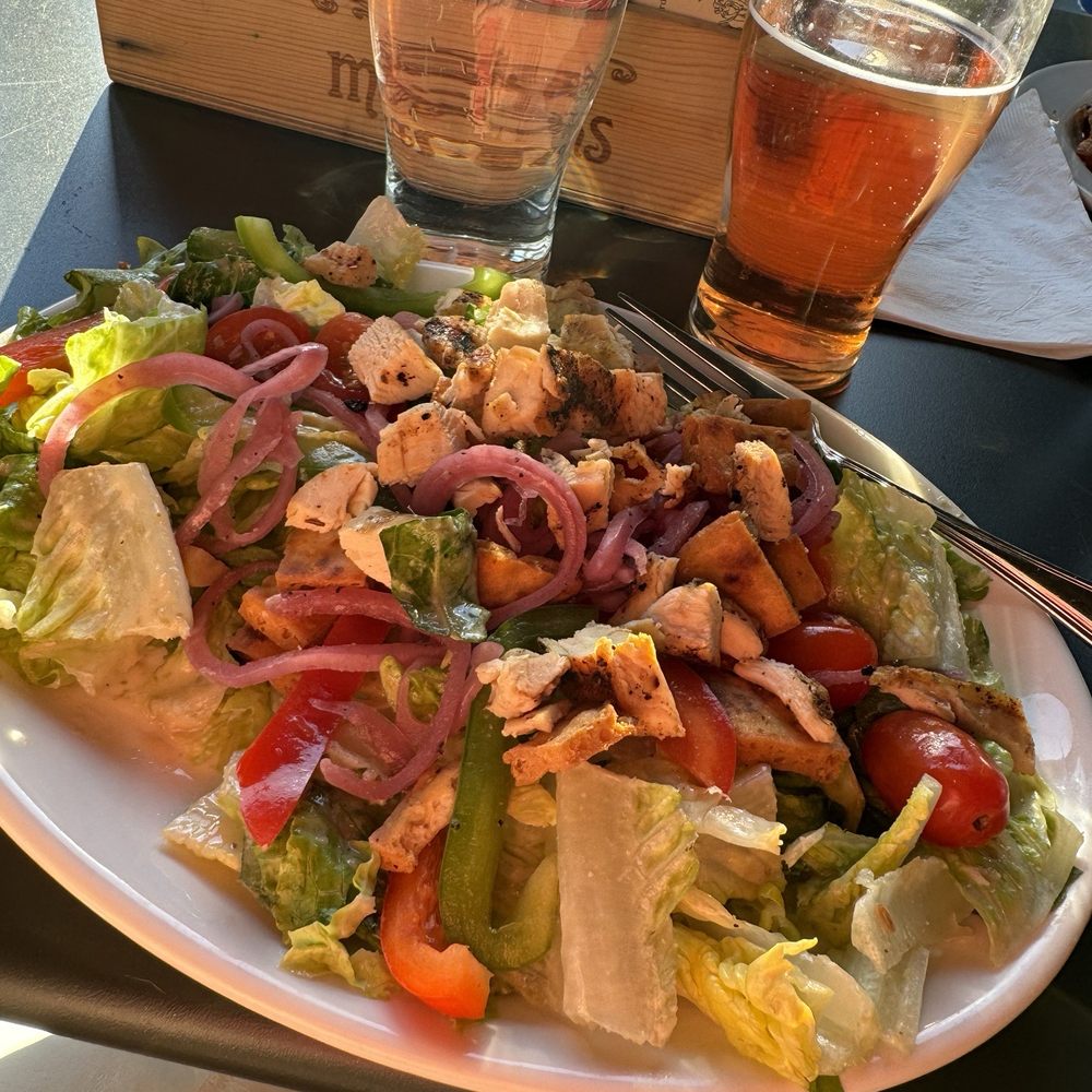 McMenamins Woodshop - Six arms goddess salad-$17 plus $7.25 for a sprinkling of dry grilled chicken bits! - New American Near Me - Bothell, Washington McMenamins Woodshop - Six arms goddess salad-$17 plus $7.25 for a sprinkling of dry grilled chicken bits! - New American Near Me - Bothell, Washington