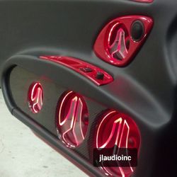 RJ Audio - Custom door panels on an Audi R8