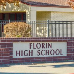 Florin High School - Florin High School brick sign