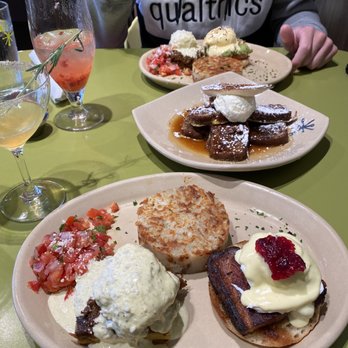 Snooze, an A.M. Eatery - Benny Duo (Chile + Habanero) Funky Monkey French Toast, Benny Duo (Chile + Avocado) - Breakfast & Brunch Near Me - Orange, California Snooze, an A.M. Eatery - Benny Duo (Chile + Habanero) Funky Monkey French Toast, Benny Duo (Chile + Avocado) - Breakfast & Brunch Near Me - Orange, California