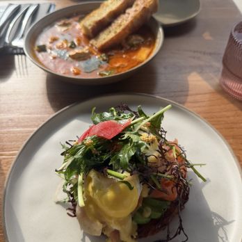 Between Us - Latke Egg Benedict - Breakfast & Brunch Near Me - San Diego, California