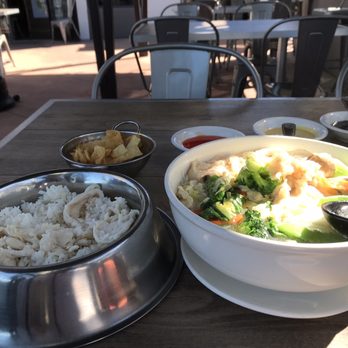 Asian Kitchen - Pups chicken & rice & big bowel of chicken noodle soup with veggies, potstickers we're already in our belly! - Chinese Near Me - Laguna Niguel, California Asian Kitchen - Pups chicken & rice & big bowel of chicken noodle soup with veggies, potstickers we're already in our belly! - Chinese Near Me - Laguna Niguel, California