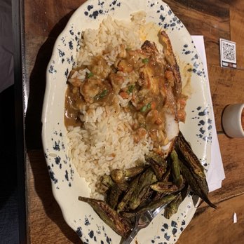 Tricky Fish - Redfish tricky fish with white rice instead of dirty rice - Seafood Near Me - Richardson, Texas Tricky Fish - Redfish tricky fish with white rice instead of dirty rice - Seafood Near Me - Richardson, Texas