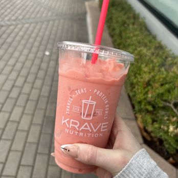 TruFusion Walnut Creek - Strawberry Cheesecake protein shake from the Krave bar - Yoga Near Me - Walnut Creek, California TruFusion Walnut Creek - Strawberry Cheesecake protein shake from the Krave bar - Yoga Near Me - Walnut Creek, California