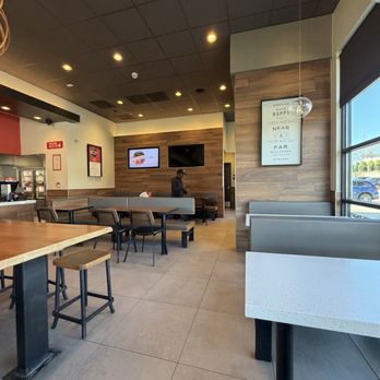 Panda Express - More seating, drink station is on the other side of the wall. - Chinese Near Me - Winston Salem, North Carolina Panda Express - More seating, drink station is on the other side of the wall. - Chinese Near Me - Winston Salem, North Carolina