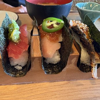 Oh Banzai - Tuna + Wasabi. Salmon+Onion Crunchy Chili Oil. - Japanese Near Me - Gardena, California Oh Banzai - Tuna + Wasabi. Salmon+Onion Crunchy Chili Oil. - Japanese Near Me - Gardena, California