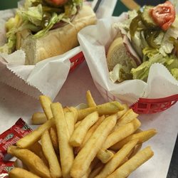 Turtles Subs Etc - Italian cut in half with fries