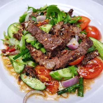 Cloud Thai Kitchen - Spicy beef salad Thai style - Thai Near Me - Santa Clarita, California