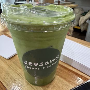 Seesaw Beans And Coffee - Double Matcha - Coffee Roasteries Near Me - Buena Park, California