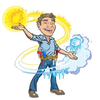 Dynamic Heating, Cooling & Geothermal - Our new avatar of Nathan, yes he's actually wearing tools! Give us some feedback, what do you think? - Heating & Air Conditioning/HVAC Near Me - Plainville, Connecticut