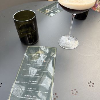 Rue Cafe - An Espresso Martini with their cocktail menu. - Coffee & Tea Near Me - Washington, DC, District of Columbia