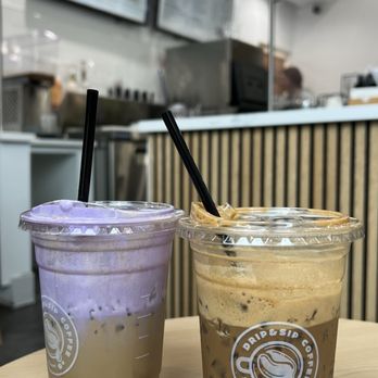 Drip and Sip Coffee - ube cold foam latte and Vietnamese Coffee - Coffee & Tea Near Me - Chino, California Drip and Sip Coffee - ube cold foam latte and Vietnamese Coffee - Coffee & Tea Near Me - Chino, California