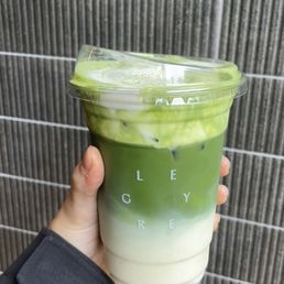 Matcha Cloudo w/less ice and signature sweet. Matcha Cloudo w/less ice and signature sweet.