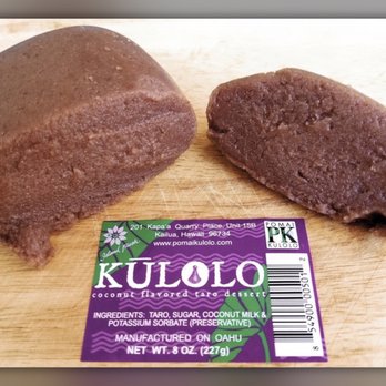 Pomai Kulolo - Kaka’ako - Kūlolo has a consistency similar to fudge and mochi - Specialty Food Near Me - Honolulu, Hawaii Pomai Kulolo - Kaka’ako - Kūlolo has a consistency similar to fudge and mochi - Specialty Food Near Me - Honolulu, Hawaii