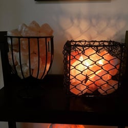 Glacier Salt Cave & Spa - Check out our large selection of Himalayan Salt Lamps displayed in our retail area.