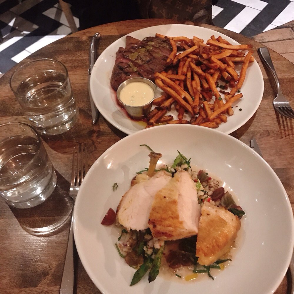 The French - Steak fries/ chicken breast - Bistros Near Me - Hamilton, Ontario The French - Steak fries/ chicken breast - Bistros Near Me - Hamilton, Ontario