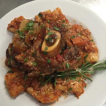 Luce - Osso Bucco. This is braised veal fore shank with pasta piccheri. - Italian Near Me - Norfolk, Virginia