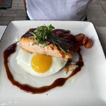 Alter Ego Tempe - Ponzu Glazed Seared Salmon - New American Near Me - Tempe, Arizona Alter Ego Tempe - Ponzu Glazed Seared Salmon - New American Near Me - Tempe, Arizona