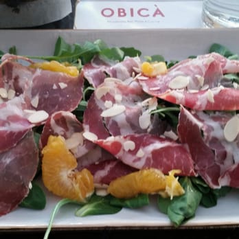 Obicà - Arugula salad with orange segments and cured ham - Italian Near Me - Rome, RM