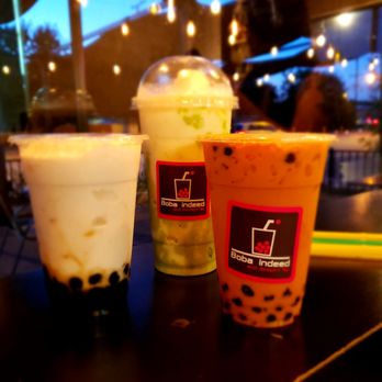 Boba Indeed - Coconut Frappe w boba, Avocado love Affair, Thai Tea - Desserts Near Me - Downey, California