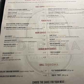 Deroma Farine Romane - Menu (10/18/22) - Pizza Near Me - Rome, RM Deroma Farine Romane - Menu (10/18/22) - Pizza Near Me - Rome, RM