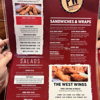 PizzaWest - the menu of a restaurant - Pizza Near Me - La Vista, Nebraska