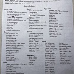 Nelson's Meat Market - Meat market menu