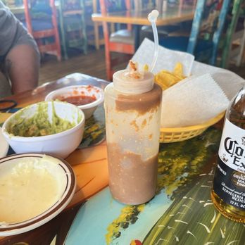 Don Cinco De Mayo Cantina - Queso , guacamole, red sauce and salsa , the red sauce in the bottle is the bomb!!!! oh yea and ofcourse a cold corona.. - Mexican Near Me - Tomah, Wisconsin Don Cinco De Mayo Cantina - Queso , guacamole, red sauce and salsa , the red sauce in the bottle is the bomb!!!! oh yea and ofcourse a cold corona.. - Mexican Near Me - Tomah, Wisconsin