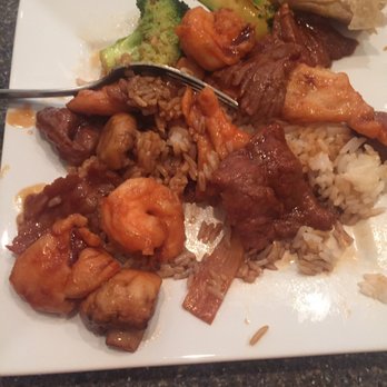 Bamboo Wok - Triple Delight (chicken, beef and shrimp) with white rice - Chinese Near Me - Jacksonville, Florida