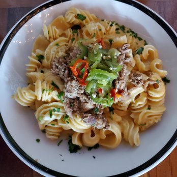 Von's 1000Spirits - Smoked Gouda and Braised Pork Sourdough Pasta - New American Near Me - Seattle, Washington