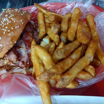 El Chapo - Mixta burger with seasoned fries - Burgers Near Me - Phoenix, Arizona El Chapo - Mixta burger with seasoned fries - Burgers Near Me - Phoenix, Arizona
